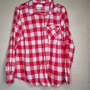 Forever 21 Red Flannel Long Sleeve